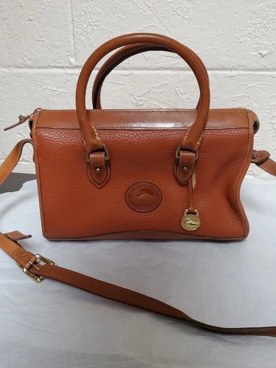 Dooney & Bourke Handbags - Dooney And Bourke Pebbled Leather Peanut Color Crossbody Handbag